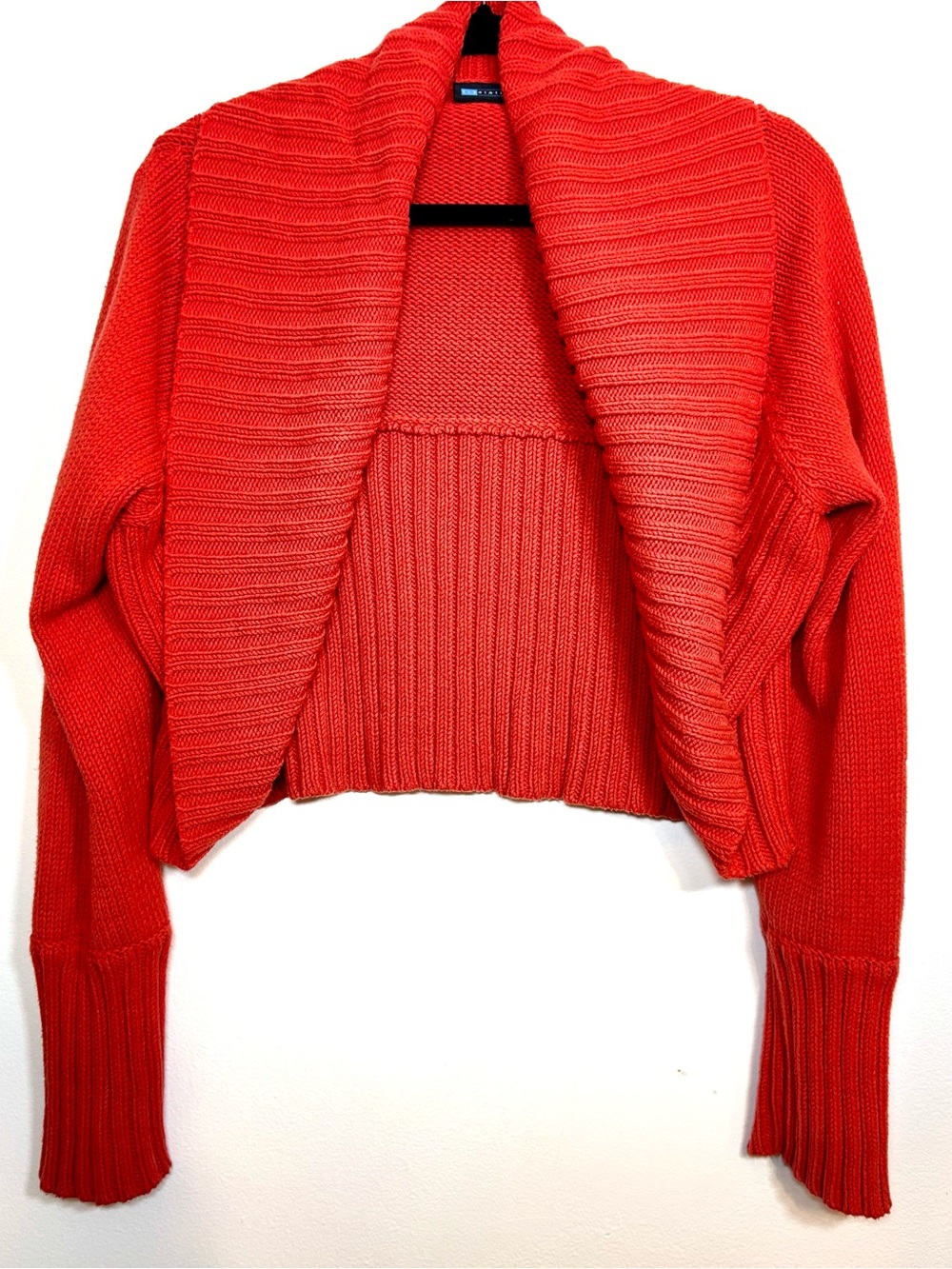 Relativity Orange Cropped Cardigan